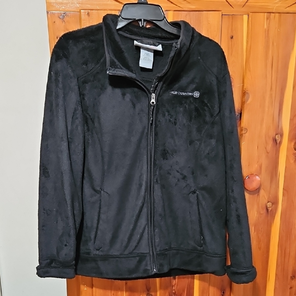 Free Country Midnight Black Plush Jacket
